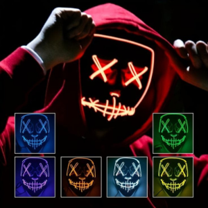 Halloween LED purge mask