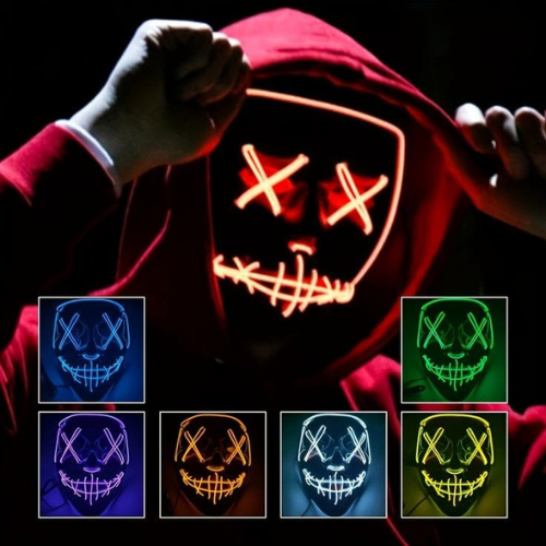 Halloween LED purge mask