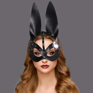 Leather bunny mask