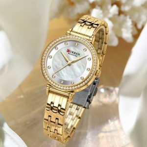 Gold Curren Ladies Watch 9087L